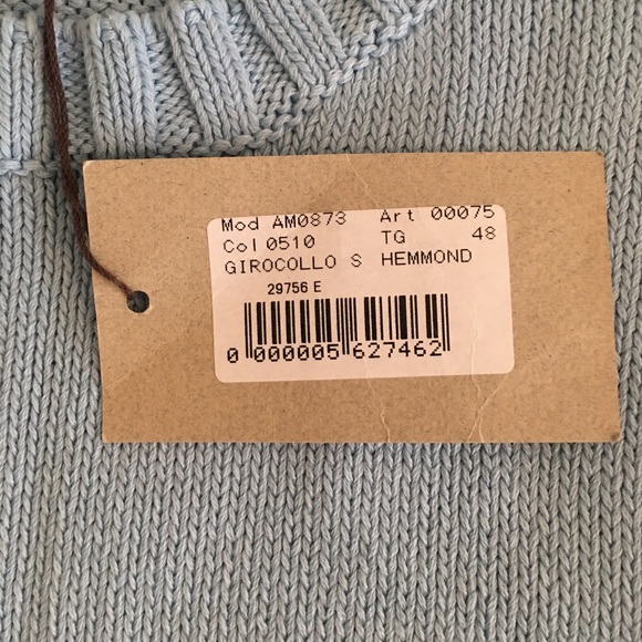 Hemmond Ice Blue Sleeveless Knit Sweater Size EU 48 - Picture 11 of 11